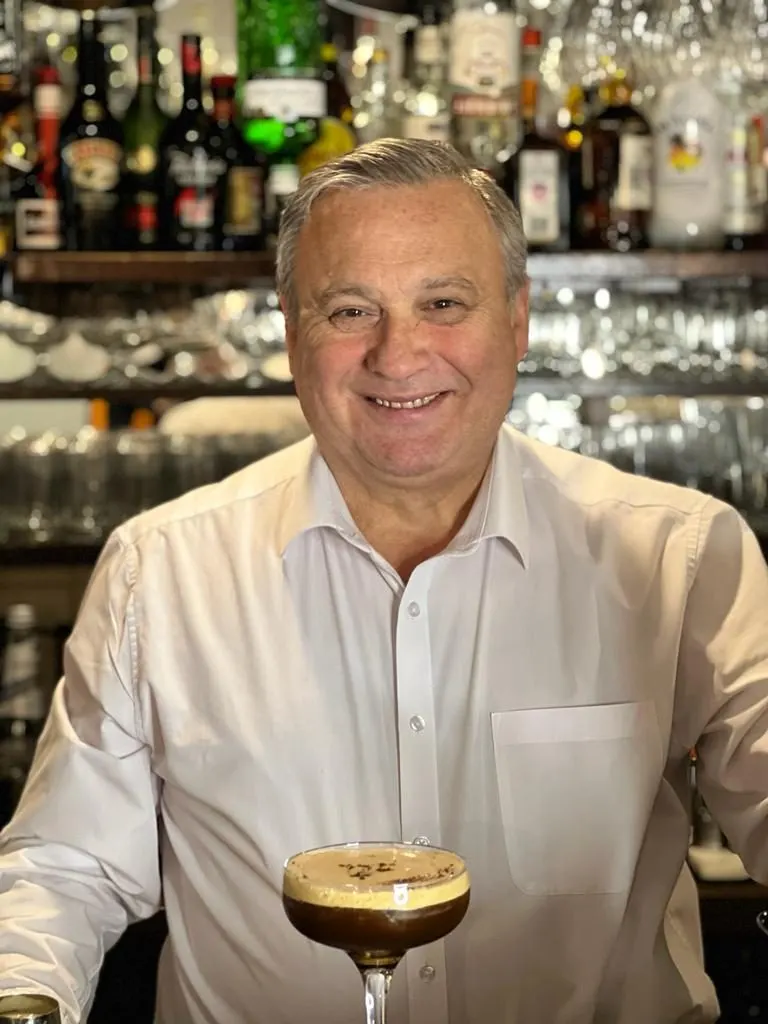 Franco, owner of Sorrento, at the bar